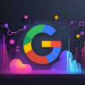 Google AI Mode digital illustration with Google logo, AI circuits, and cloud technology elements